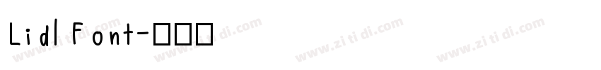 Lidl Font字体转换